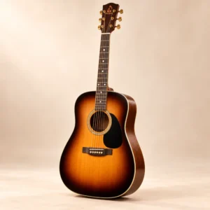 Sunburst Dreadnought Acoustic Guitar — illustrative branded product concept